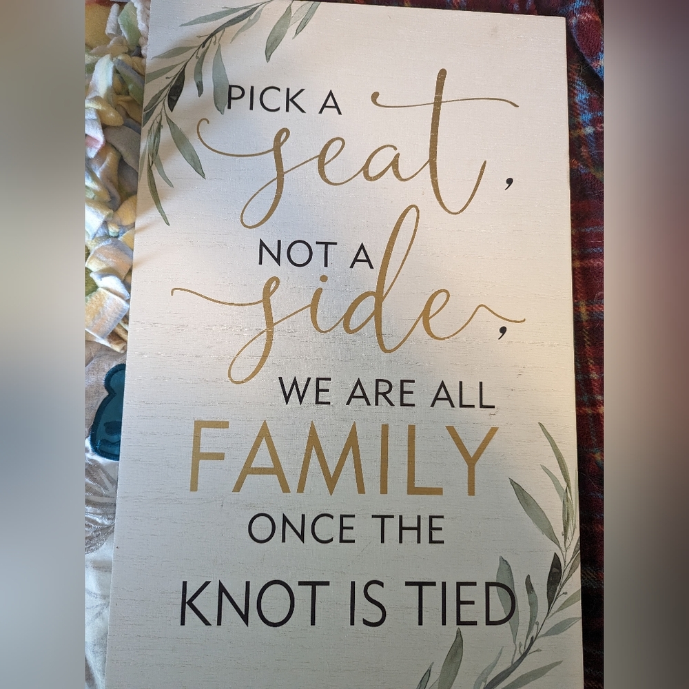 Wedding sign!